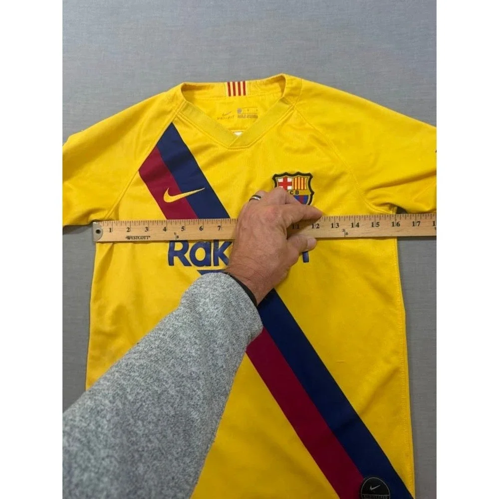 FC‎ Barcelona Soccer Jersey Yellow Nike Rakuten Short Sleeve Boys's Large